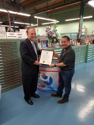 brewster washers greets senator pennacchio